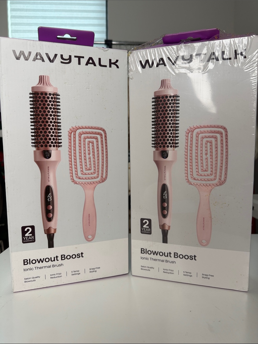 2- Pink Blowout Boost Ionic Thermal Brush